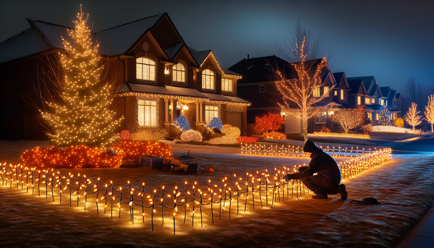 How to Install Ground Stake Christmas Lights Like a Pro