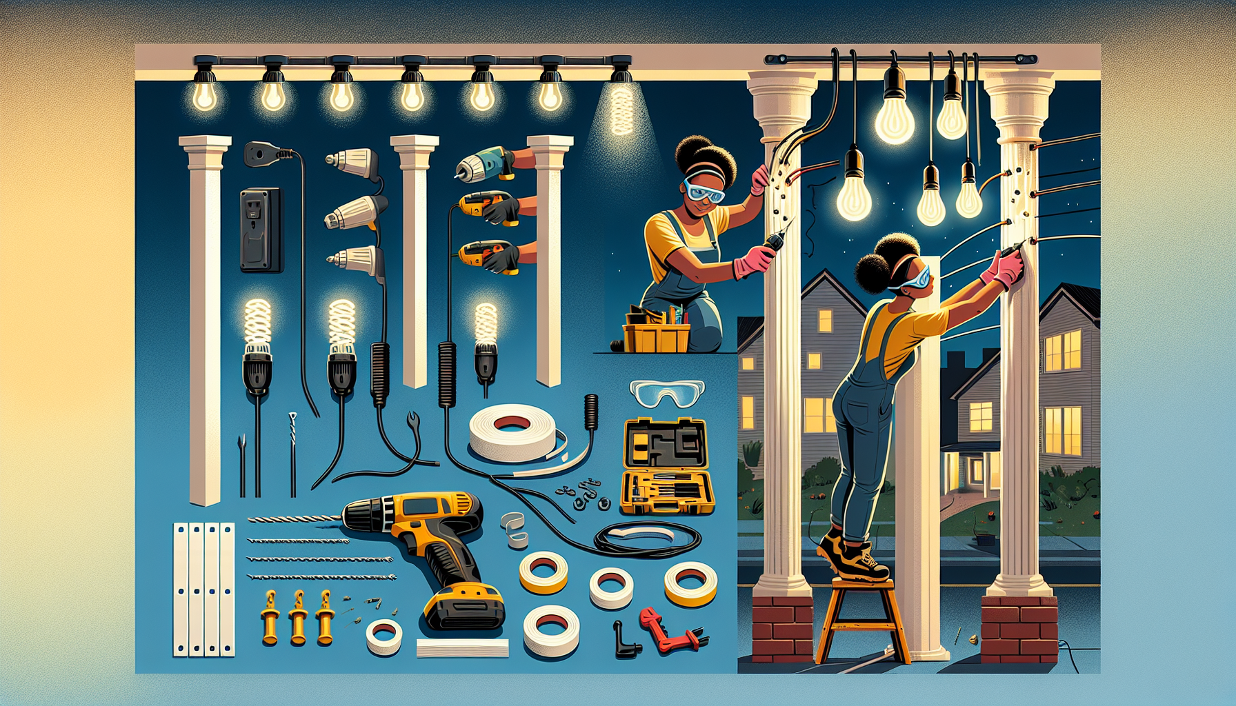 How to Properly Install Lights on Pillars