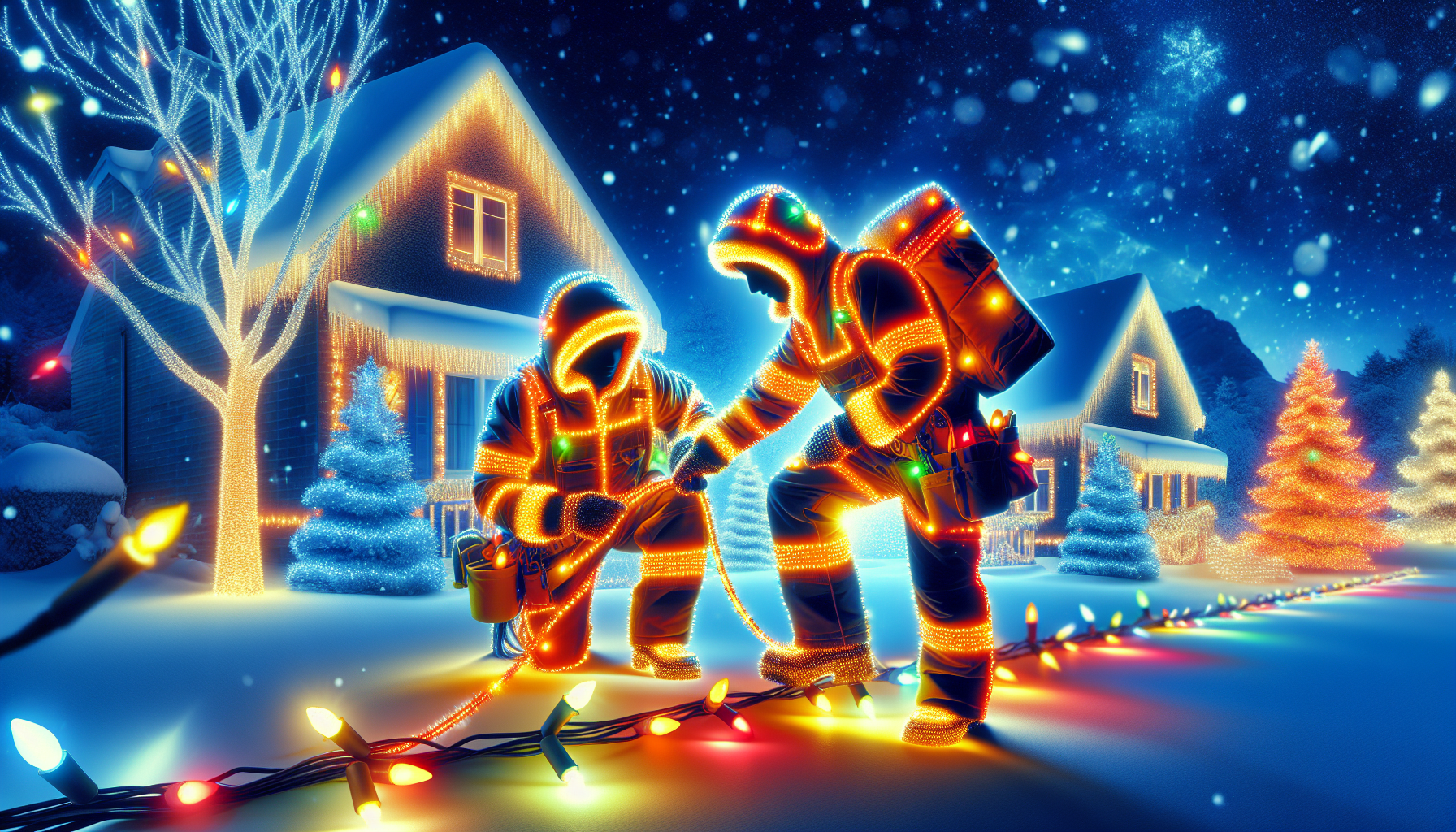 Insights from the Dynamic Duo of Christmas Light Contractors