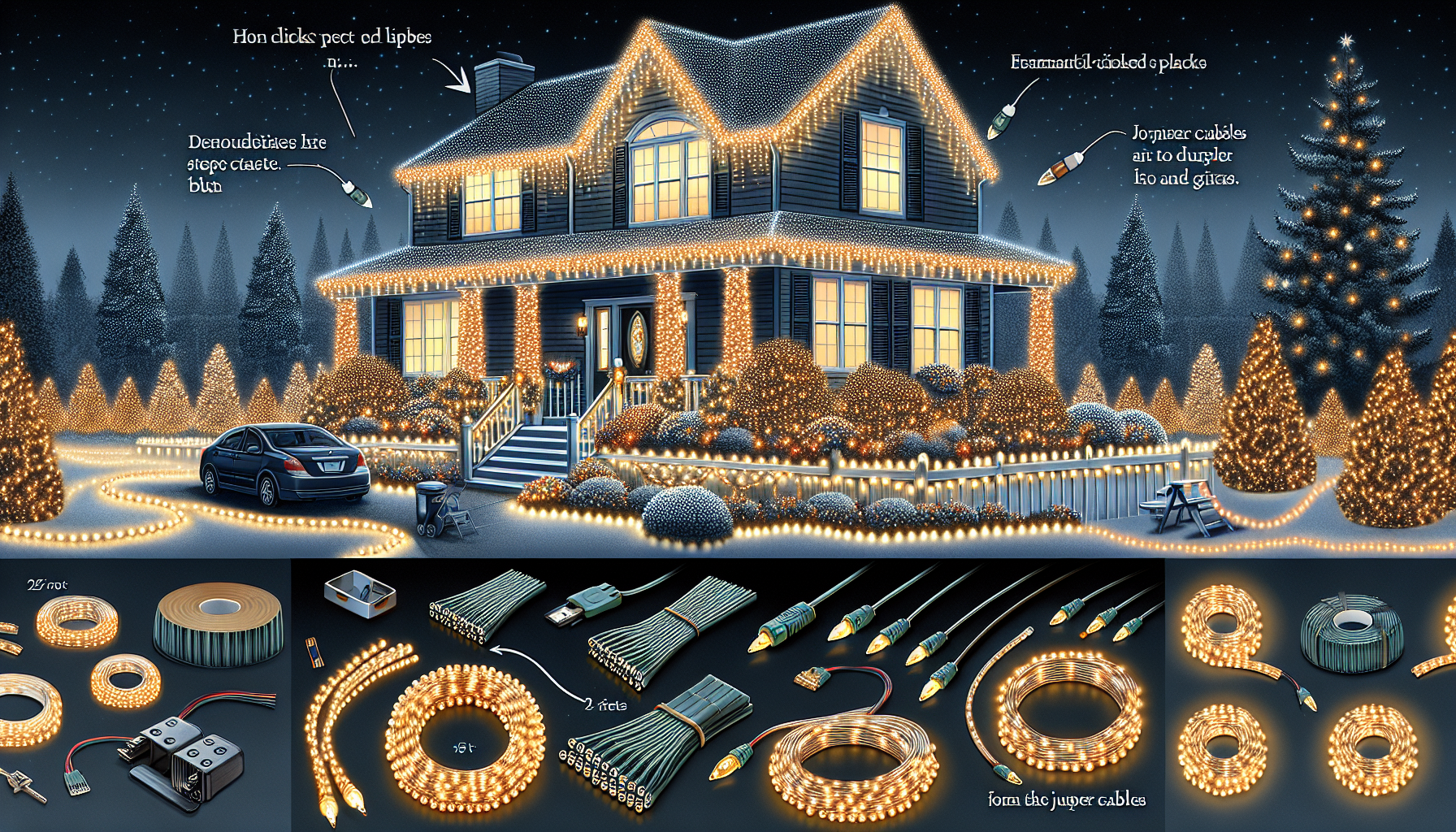 Permanent Christmas Lighting: A Hassle-Free Solution for Your Holiday Decor