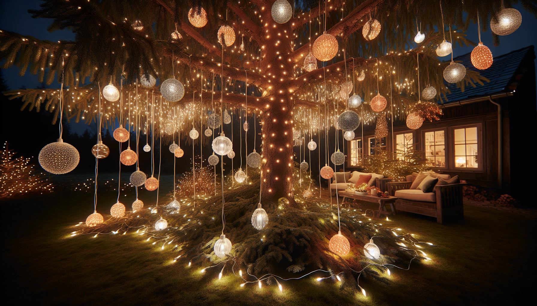Elevate Your Christmas Decor with Affordable Grapevine-Ball Lookalike Lights