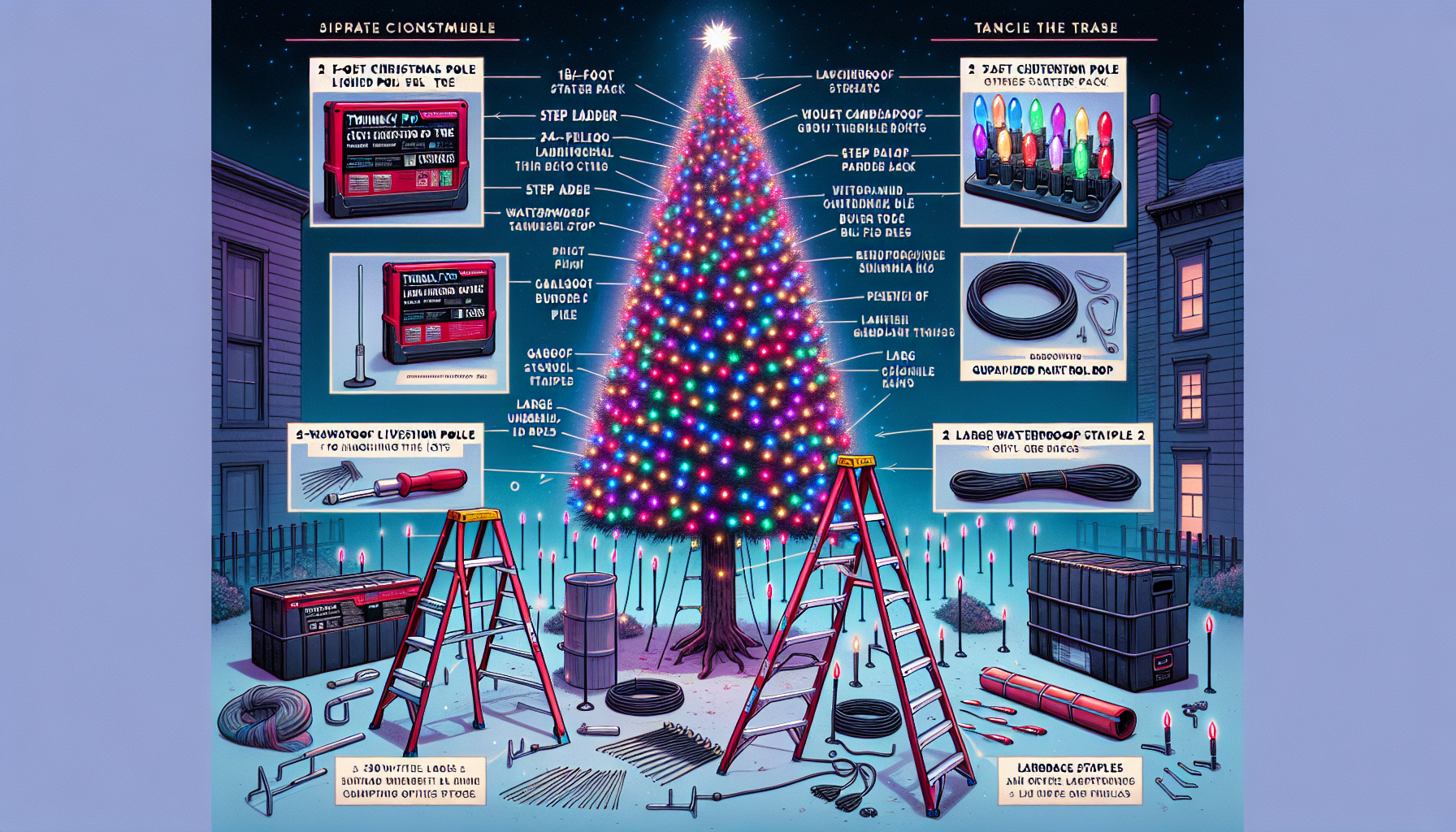 Elevating Your Holiday Displays: Crafting an 18-Foot RGB Christmas Lighted Pole-Tree with Twinkly Pro Generation 2