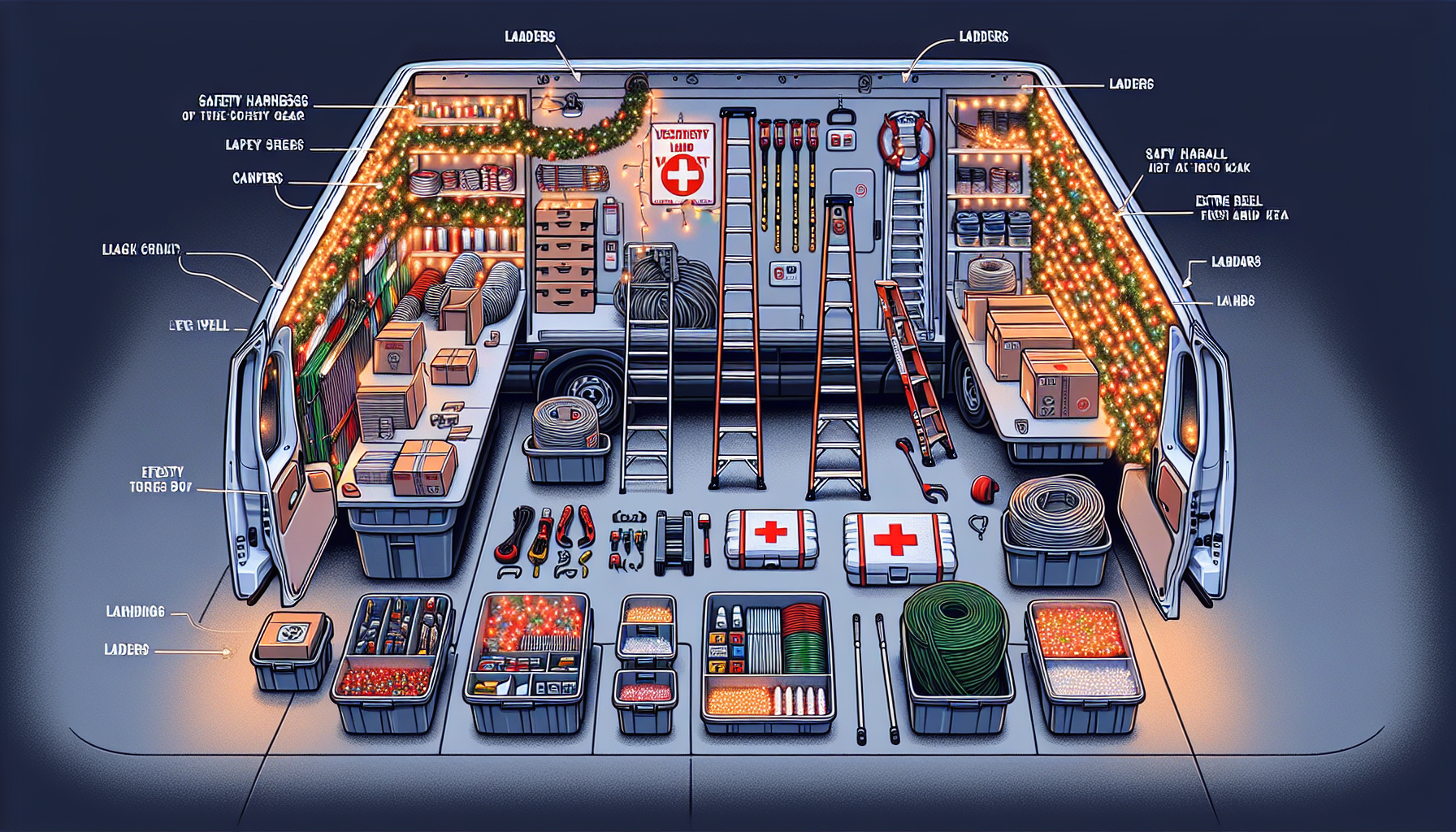 How to Set Up Your Vehicle for Christmas Light Installations