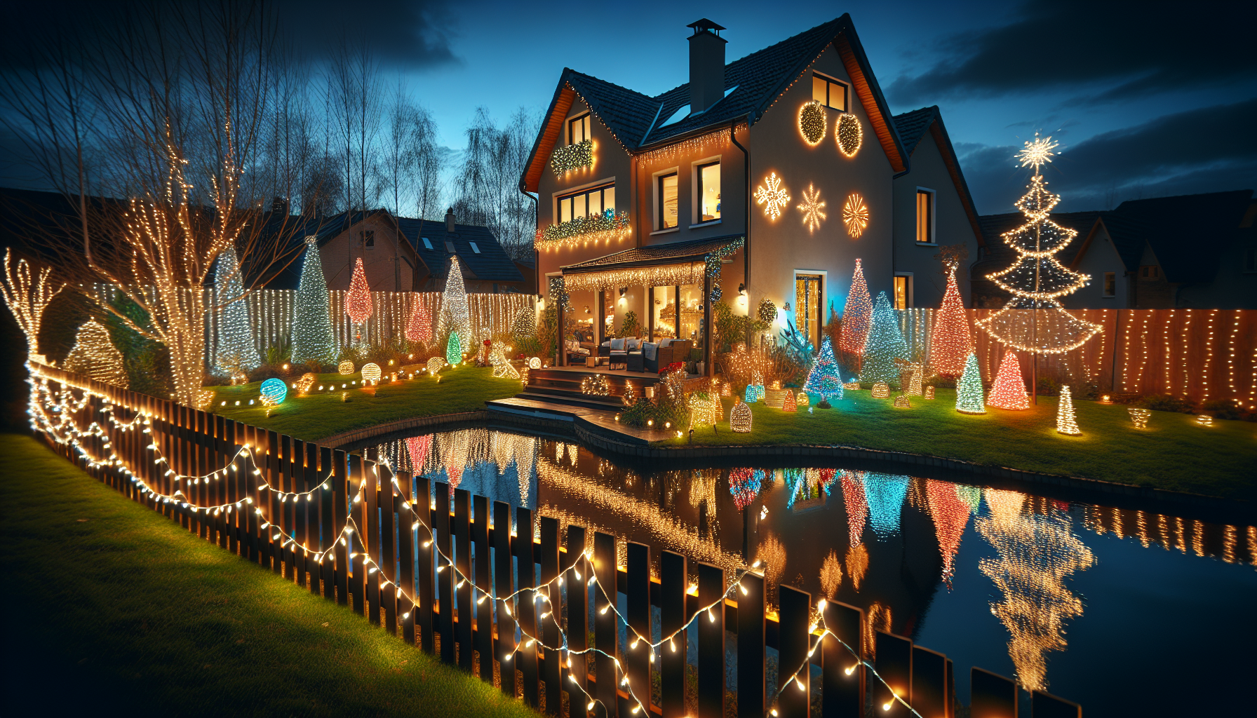 Elevate Your Outdoor Holiday Decor: Mastering the Art of Fence Lighting