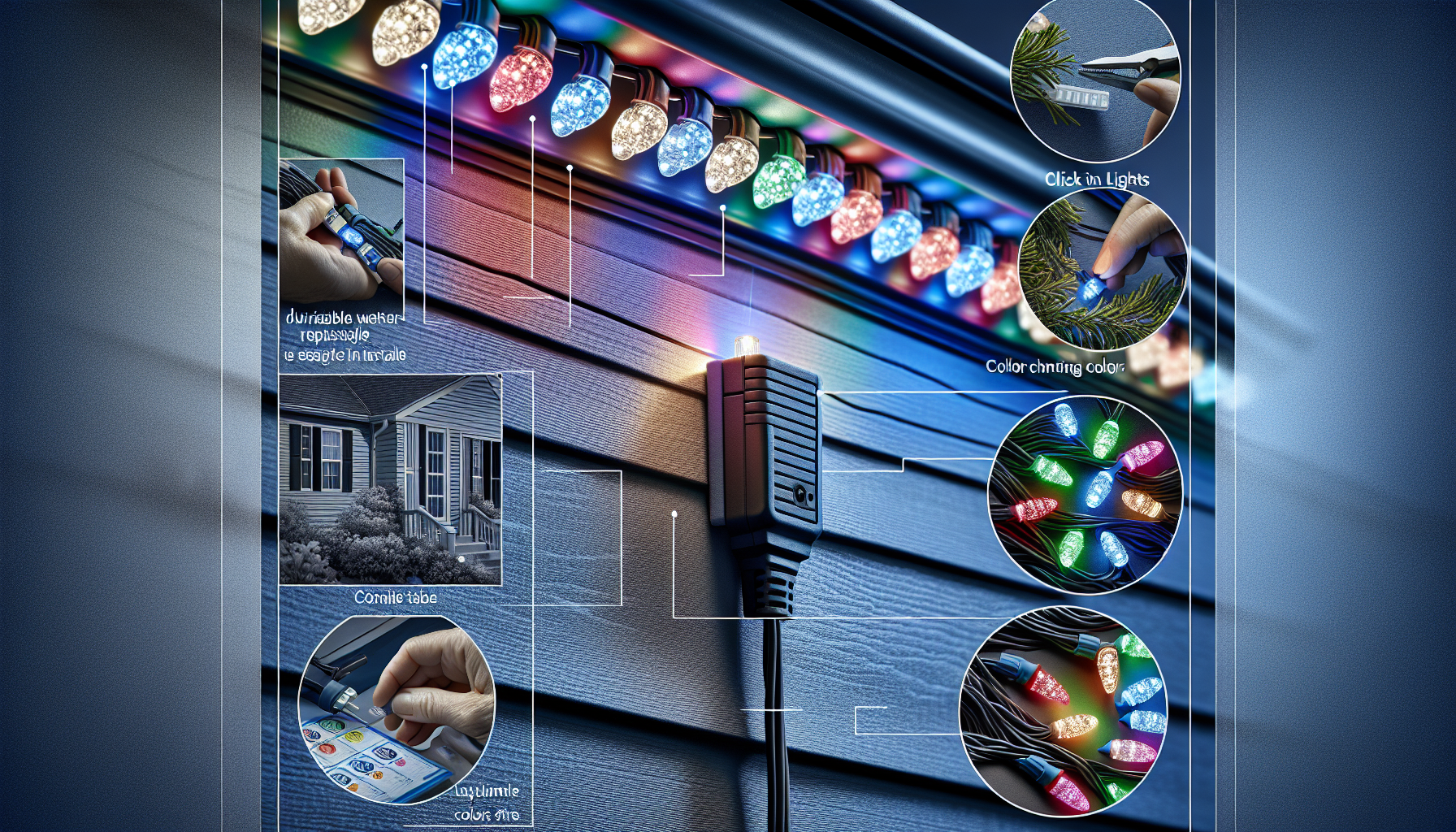 The Easiest Way to Install Permanent Holiday Lights: Minleon's RGB Color-Changing Track System
