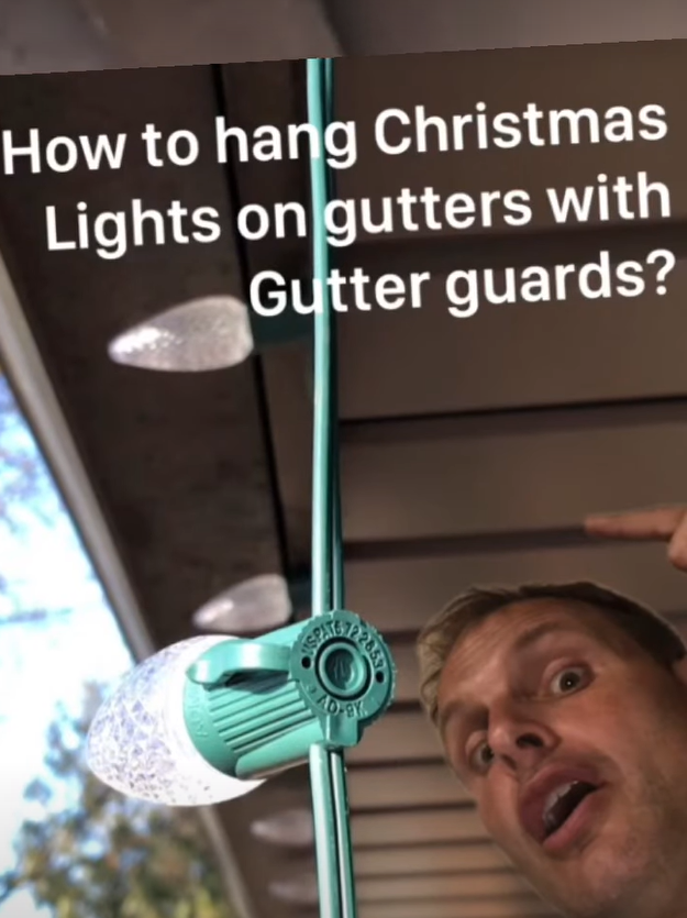 How to Install Christmas Lights on Gutter with Gutter Guards