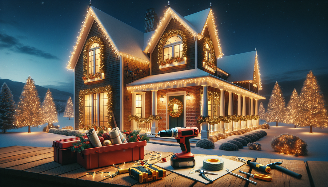 How to Hang Christmas Lights Around Windows