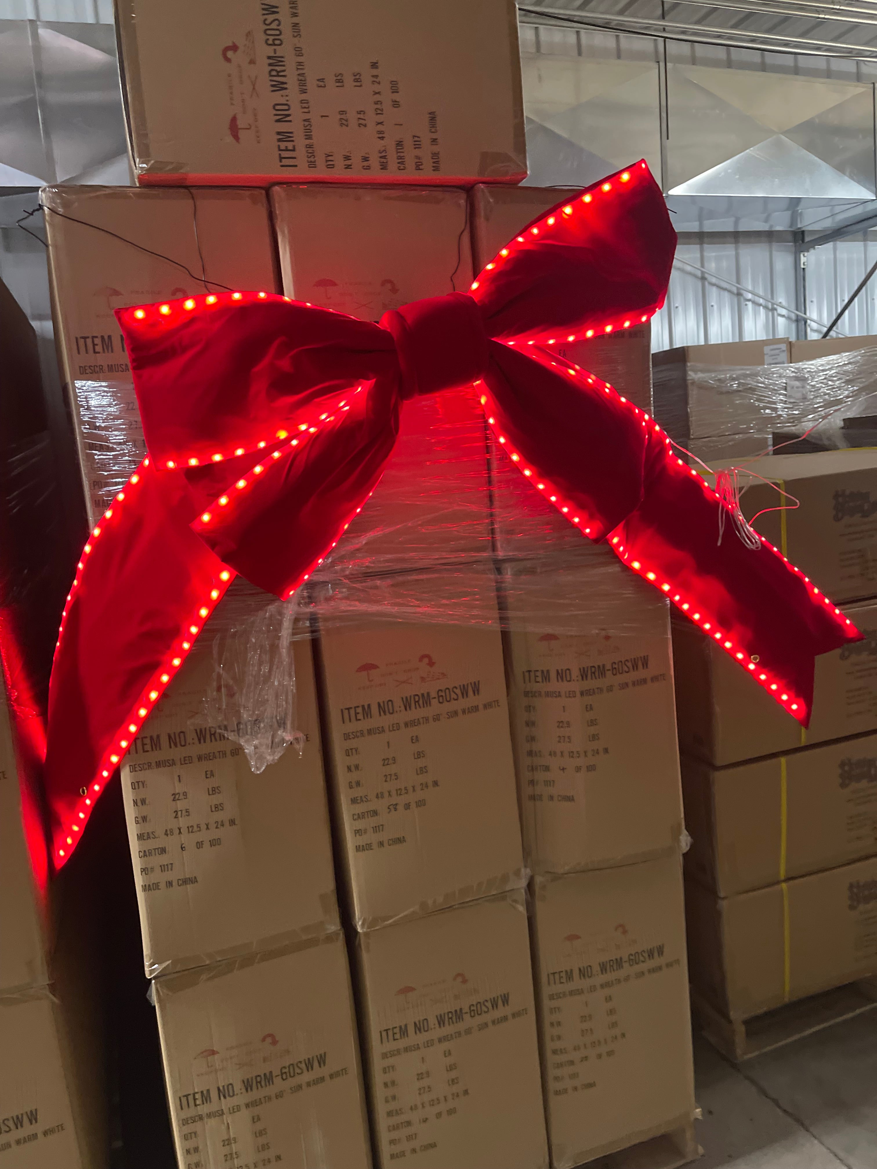 Bows - Minleon Red Velvet Bow (Each)