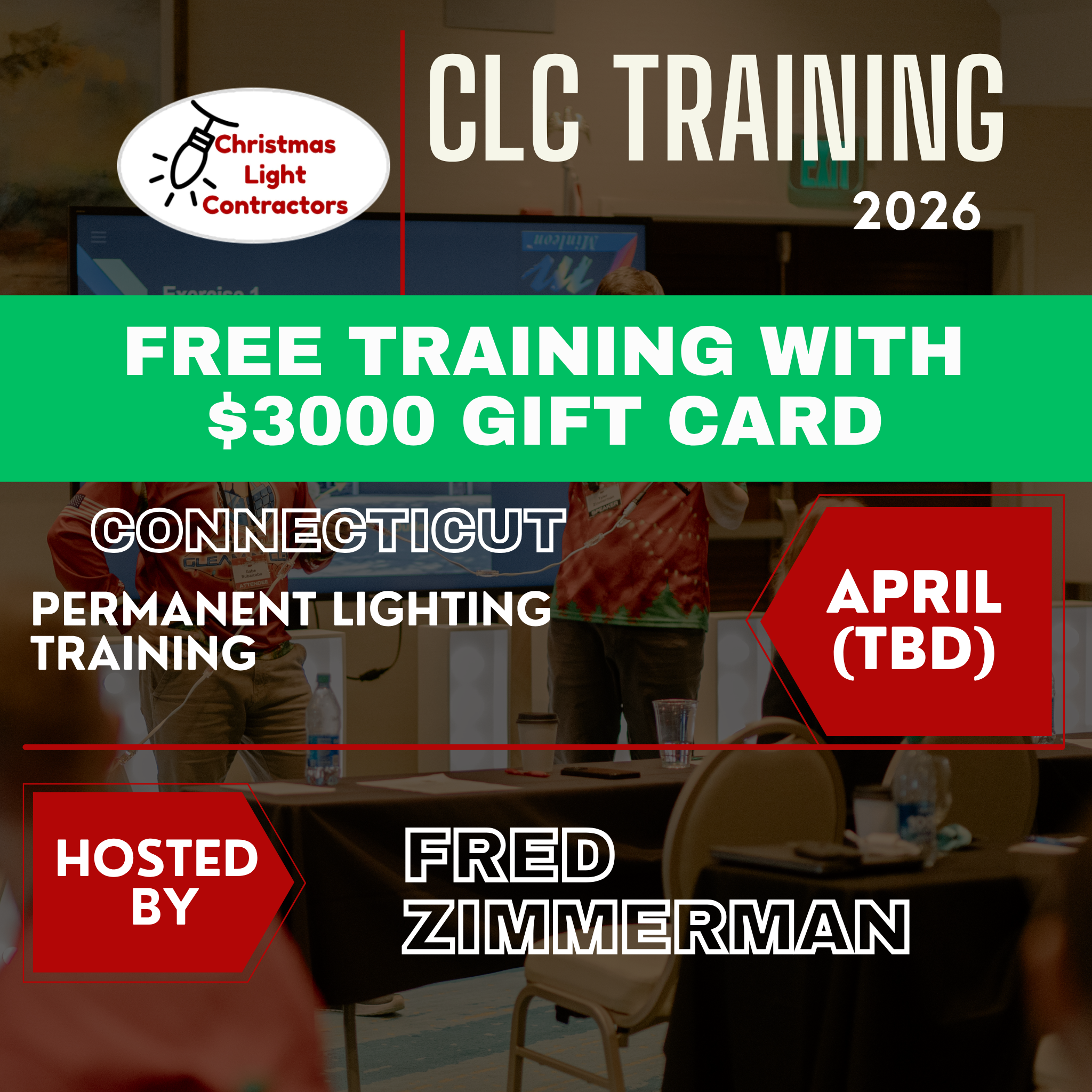 FREE IN PERSON TRAINING 2026 with $3000 Gift Card (w/ Guest Ticket Option)