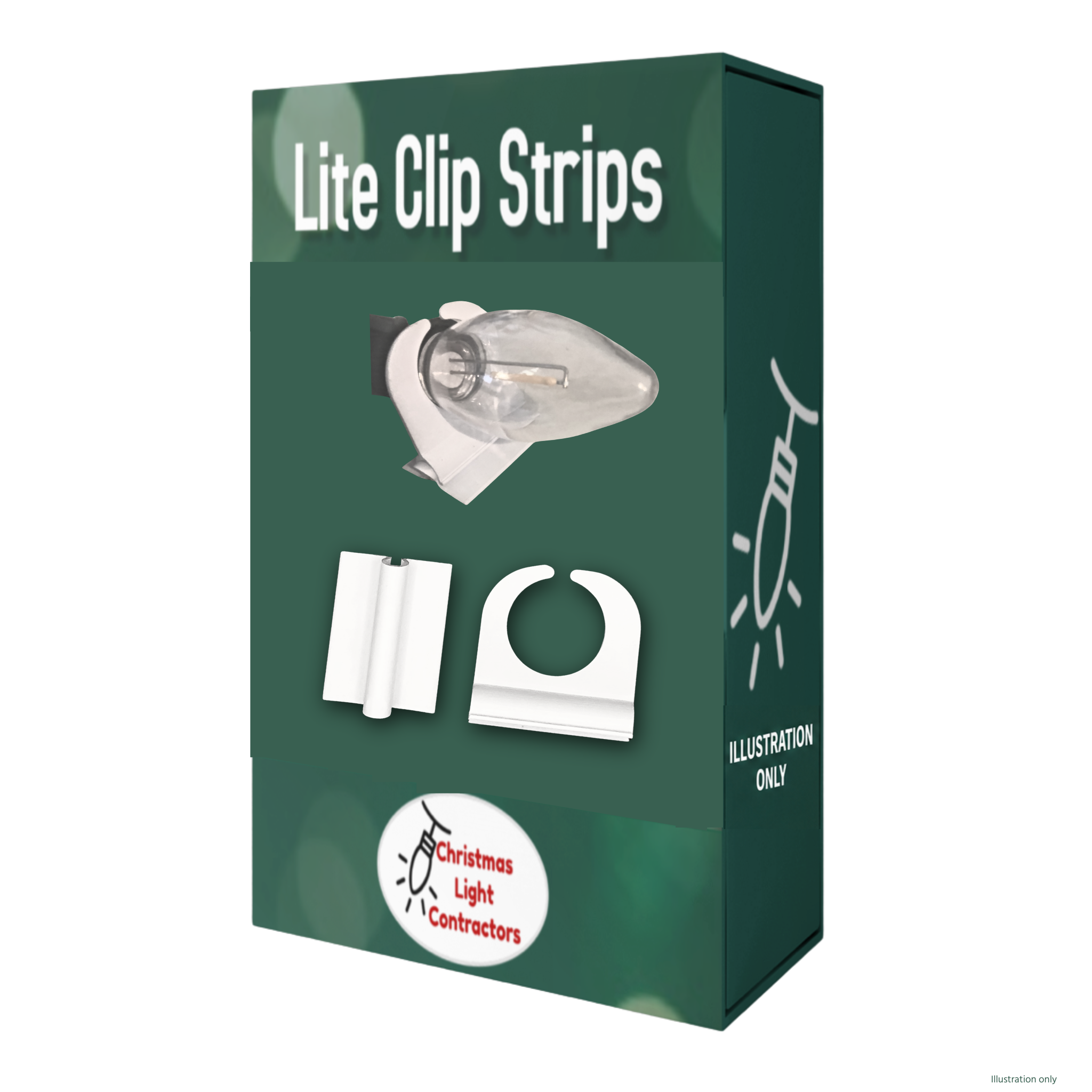 Clips - Lite Clip Strip (White or Brown)