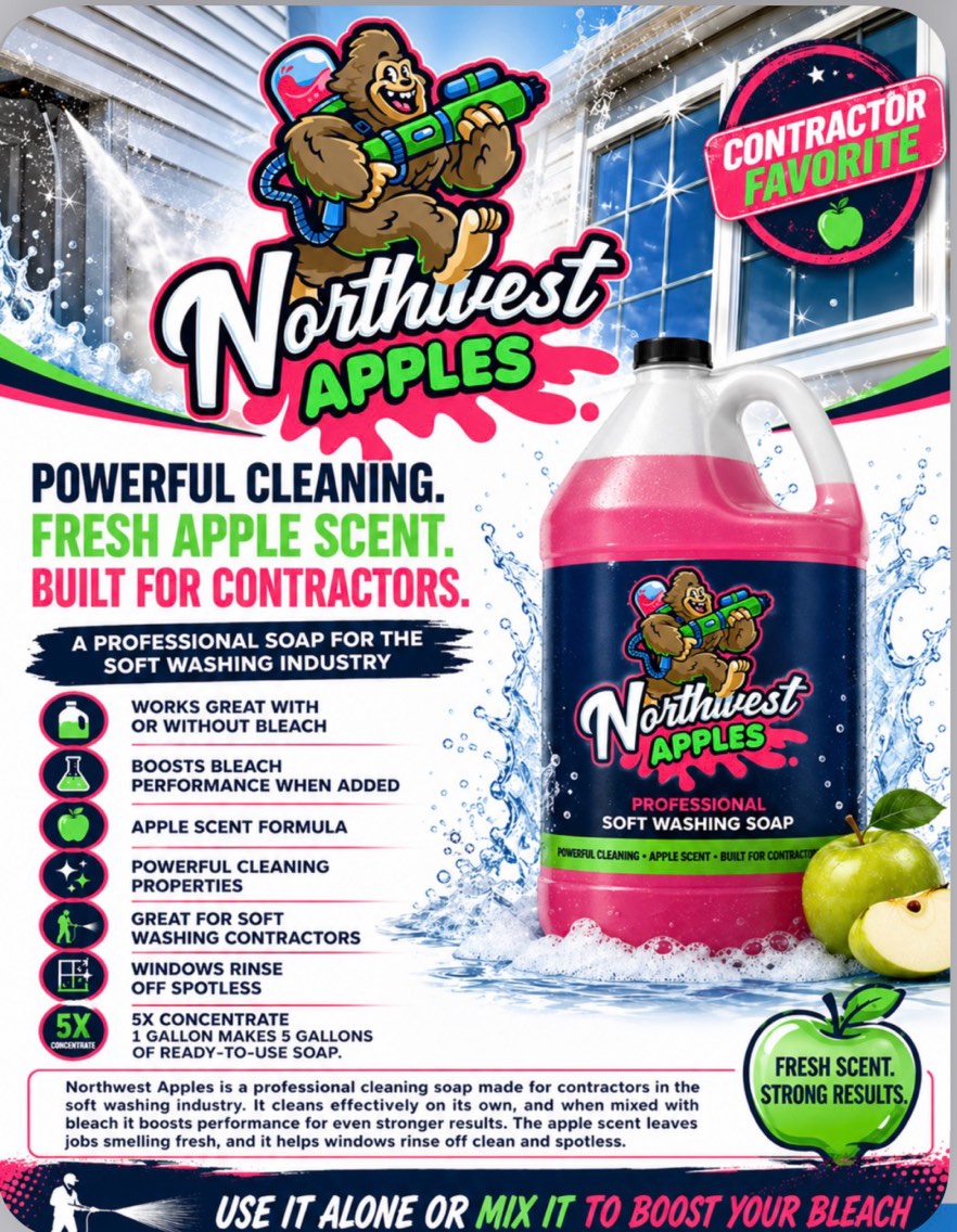 Northwest Apples Roof & House Wash - Surfactant