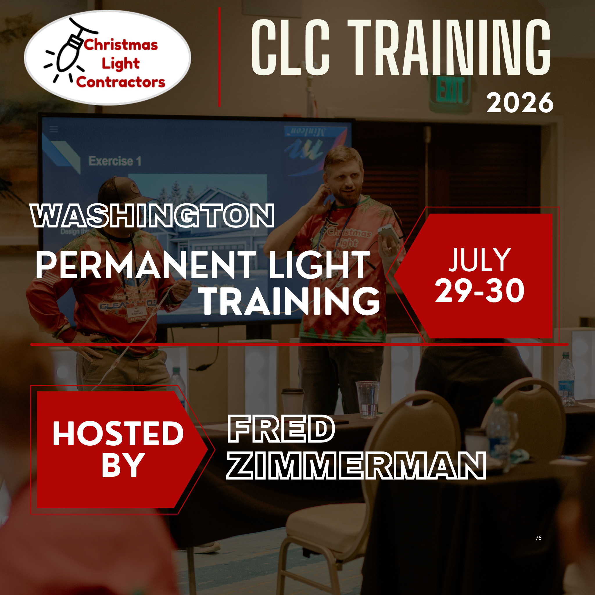 WASHINGTON - Permanent Lighting Training July 29-30