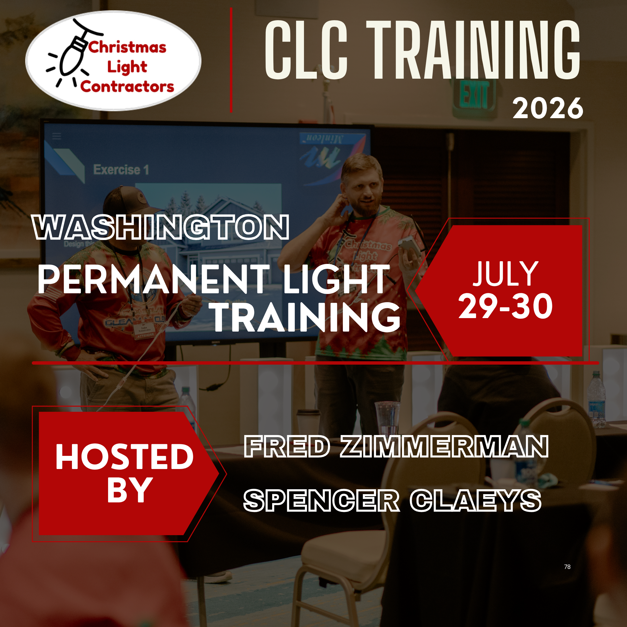 WASHINGTON - Permanent Lighting Training July 29-30
