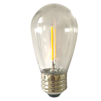 Bulbs: S14 E26 LED Filament Bistro Lights