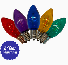 Load image into Gallery viewer, LED C9 Transparent Smooth Filament Bulbs
